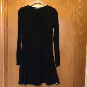 NWOT Express dress with cross cross front!